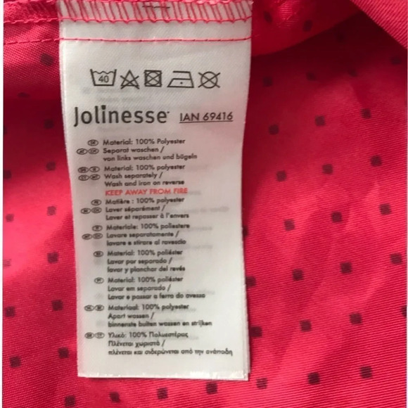 Adorable pink polka dot pj top - Picture 6 of 8